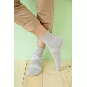 【Footer除臭襪】輕壓力單色素面除臭襪(男款)T97LL                             灰色