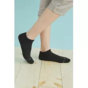 【Footer除臭襪】素面氣墊運動船短襪T31M(女款)M                             黑色
