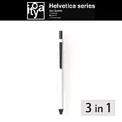 【ITOYA】Helvetica 3in1機能筆　白
