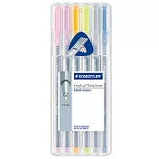 【STAEDTLER 施德樓】Triplus三角舒寫細字筆-粉彩色系6色組