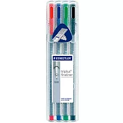 【STAEDTLER 施德樓】Triplus三角舒寫細字筆4色組