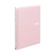 KOKUYO Campus 超薄型360度活頁夾筆記本(20孔)-A5粉紅
