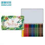 雄獅水性色鉛筆 36色(鐵盒)