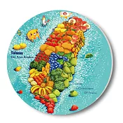 愛台灣系列_神奇陶瓷吸水杯墊_水果台灣