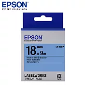 EPSON 愛普生LK-5LBP C53S655406標籤帶(粉彩18mm )藍黑