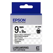 EPSON LK-3TBN C53S653408標籤帶(透明9mm )透明黑