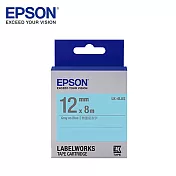 EPSON 愛普生 LK-4LAS C53S654413標籤帶(淡彩12mm )藍灰
