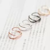 Sandra珊卓拉-立體感無限戒指銀色