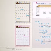 [W2Design] Scott迷你A7手帳月曆貼x12枚入Scott