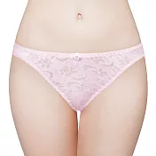 [MIGER密格內衣]舒棉網紋中低腰三角褲-6622L-台灣製-L粉色