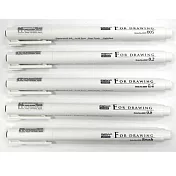 (5支1包)UCHIDA水性代針筆0.05+0.2+0.4+0.8+Brush