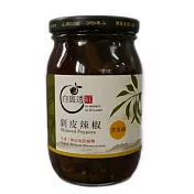 【白裡透紅】剝皮辣椒 – 苦茶油口味 450公克