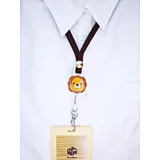 馬卡龍戴式伸縮識別證--陽光好朋友，伸縮識別證陽光小獅