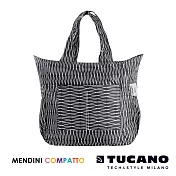 TUCANO X MENDINI 設計師系列環保旅行收納托特包-黑