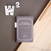 [W2Design] 迷你隨身版//思考手札-方眼筆記本A6 (黑)