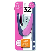 PLUS 32枚雙排平針輕鬆訂迷你機粉紅