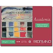 【Fabriano】BL Accademia繪畫水彩本,240G,27X35,100張(素描/水彩)