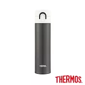 【THERMOS 膳魔師】超輕量 不鏽鋼真空保溫瓶0.4L(JNI-401-MGY)MGY(金屬灰色)