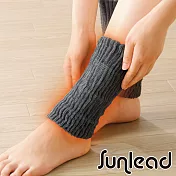 Sunlead 日本製。遠紅外線手足兩用防寒暖暖手套/足套 (鐵灰黑)