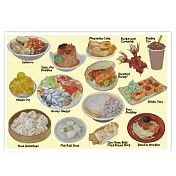 我愛台灣明信片●台灣美食-1(4張組)