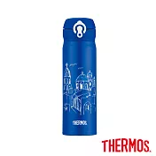 【THERMOS 膳魔師】超輕量 不鏽鋼真空保溫瓶0.5-希臘篇(JNL-500-AS)AS(希臘篇)