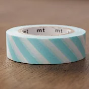 【日本mt和紙膠帶】1P_斜紋(薄荷藍)