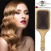 德國BRAUN WETTBURG 珀薇 德國製 好好握方形大木齒氣墊梳  讓您的秀髮與頭皮按摩放鬆