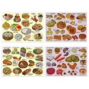 我愛台灣明信片●台灣美食＋點心(4張組)