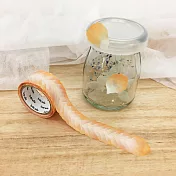 【bande】和紙膠帶貼紙_迷你花朵系列 花瓣 (橙色)