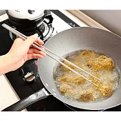 【EZlife】304不鏽鋼食安超長防燙筷(2雙組)