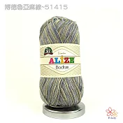 博德魯亞麻-51415灰+黃