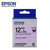 EPSON LK-42BK C53S654459蕾絲緞帶標籤帶無淺紫