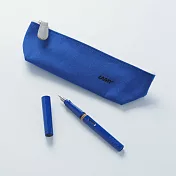 LAMY狩獵者系列 鋼筆+風格筆袋禮盒組 藍