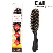 日本貝印抗3段式植毛豬鬃曲線梳(L) KQ-3082