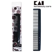 日本貝印雙齒靜電扁梳(黑) HL-0057