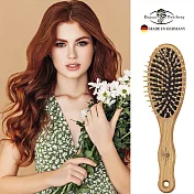 德國BRAUN WETTBURG 珀薇 德國製 好好握圓型圓珠大木齒氣墊梳  頭皮放鬆了頭髮更美麗