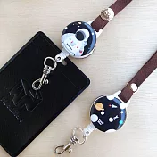 詹姆的想像，戴式伸縮票卡夾(雙面圖案)