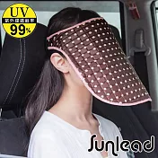 Sunlead 加長版防曬抗黑抗UV輕量護臉面罩 (深棕色)