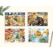 afu料理明信片套組-美食不簡單(四入)
