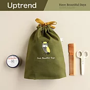 Uptrend 美好時光‧雜貨寬底束口袋│夜裡的眼睛