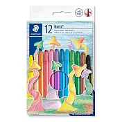 【STAEDTLER 施德樓】Noris 旋轉腊筆12色組