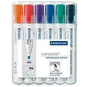 【STAEDTLER 施德樓】防乾白板筆圓頭6色組