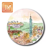 愛台灣系列_神奇陶瓷吸水杯墊_609_春意台北