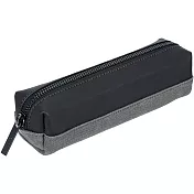 MONDAINE 瑞士國鐵牛皮帆布萬用袋-黑x灰