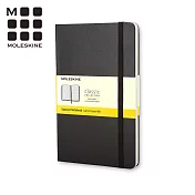 MOLESKINE 經典黑色硬殼筆記本 (L型) -方格