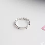 Sandra珊卓拉-素面可微調戒指銀色