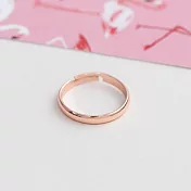 Sandra珊卓拉-素面可微調戒指玫瑰金