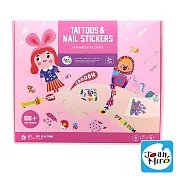 【JoanMiro 原創美玩】兒童紋身&指甲貼紙-Girl款 JM10599