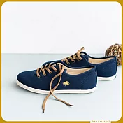 【花見小路】腳踏車日/京都御苑松針花布鞋/女鞋/JP23天藏藍色