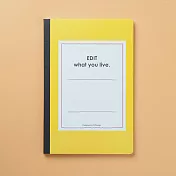 [W2Design] 停-看-聽 思考筆記本A5_黃